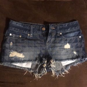 VS PINK Jeweled Denim Shorts